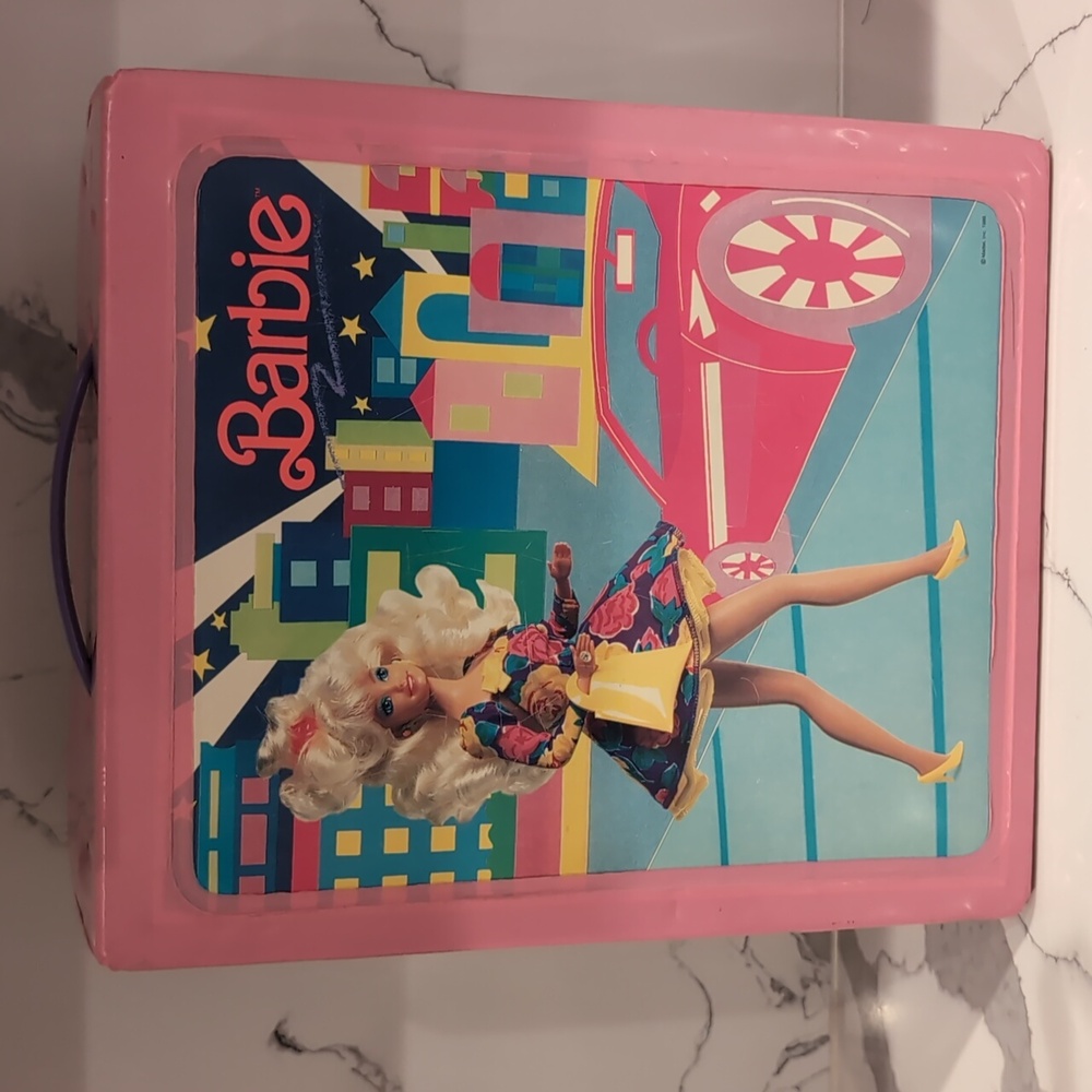 Vintage Barbie Dolls and Accessories Storage Trunk